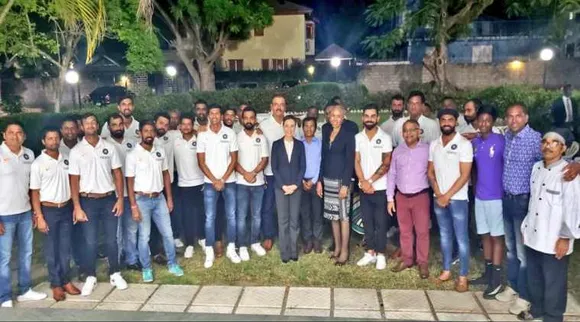 Team India dinner ahead of Jamaica Test