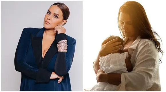 Neha Dhupia shares her babyfeeding picture to celebrate breastfeeding week