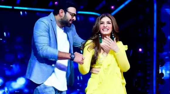 Prabhaas matched steps with Raveena Tandon Tip Tip Barsa Pani