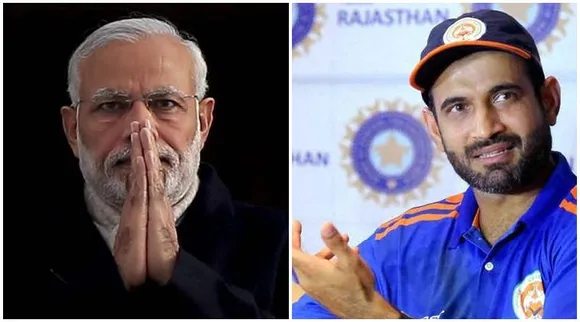narendra modi and irfan pathan