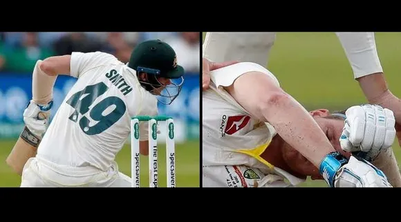 Steve Smith hit by 148.7 kmph bouncer from Jofra Archer