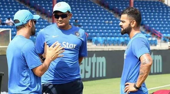 kumble, dhoni and kohli