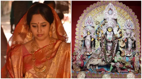 Bonedi Barir Pujo Charu Bhaban Durga Puja story shared by actress Ishita Chatterjee