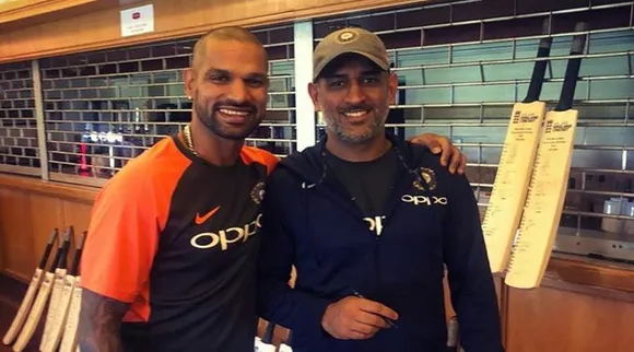ms dhoni withshikhar dhawan