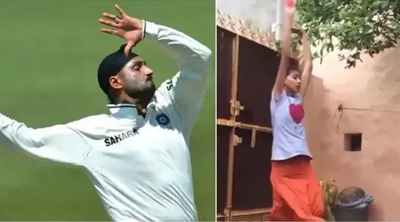 Harbhajan Singh with girl