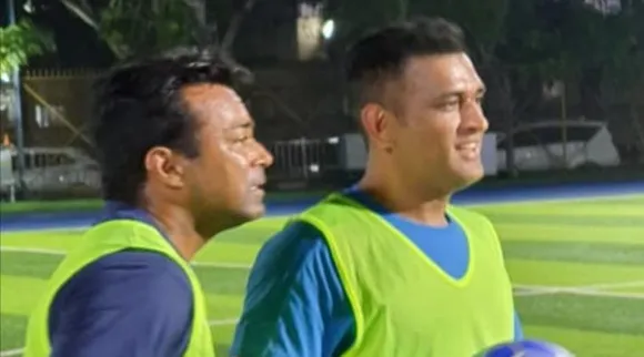 leander paes and ms dhoni