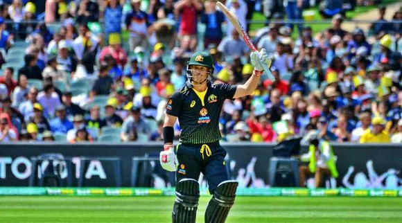 David Warner was unbeaten on 100 as Australia posted 233/2 against Sri Lanka in 20 overs