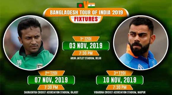 Bangladesh Squad for T20I Series against India announced
