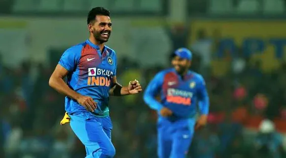 Rohit Sharma and Deepak Chahar after match