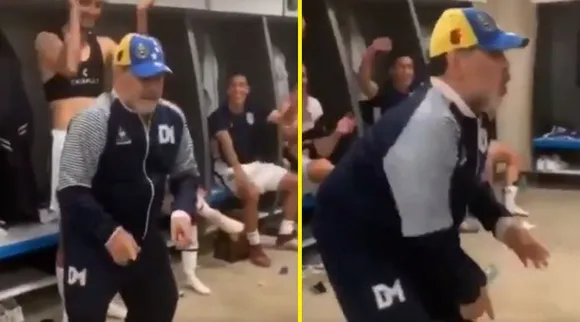 Diego Maradona's dance in dressing room goes viral