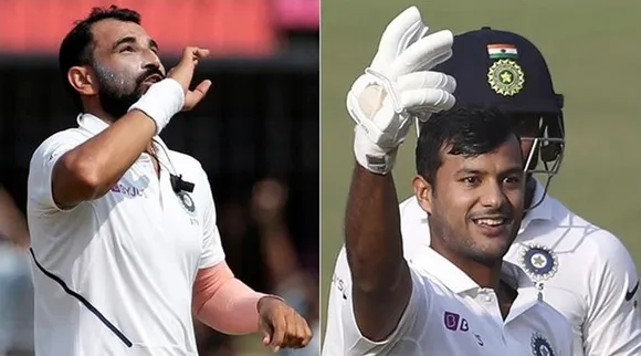Mohammed Shami and Mayank Agarwal