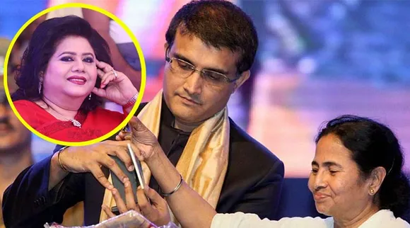 Runa Laila, Mamata Banerjee and Sourav Ganguly