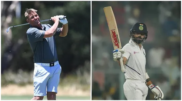 Virat Kohli and Shane Warne