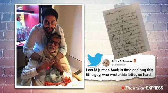 abhishek bachchan old letter