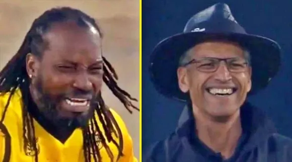 Chris Gayle appeals funnily with crying face,