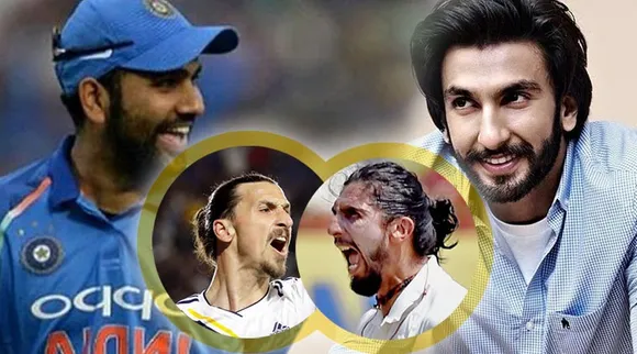 Rohit Sharma likened Ishant Sharma to football star Zlatan Ibrahimovic in his post on Instagram.