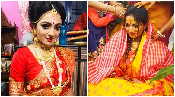 Bengali TV Actress Tania Ganguly wedding photos