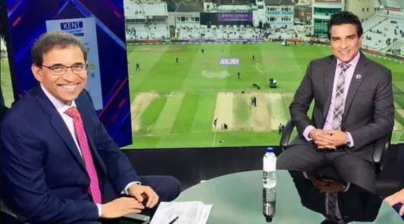 Sanjay Manjrekar and Harsha Bhogle