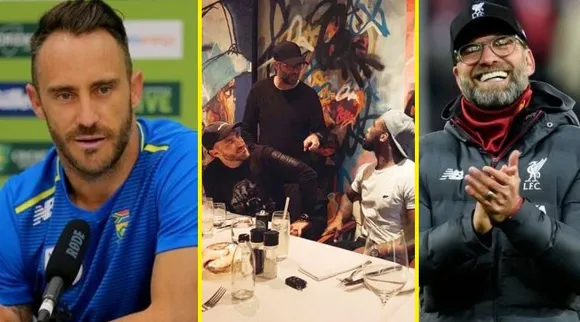 South Africa's Faf Du Plessis Turns Jurgen Klopp's massive Fan sports