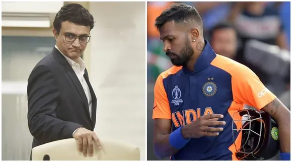 Sourav Ganguly and Hardik Pandya