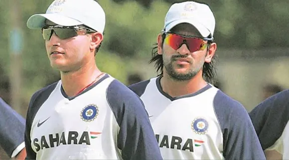 Sourav Ganguly and MS Dhoni
