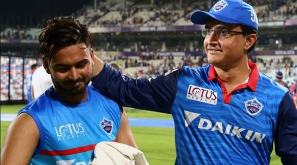Sourav Ganguly and Rishbah Pant