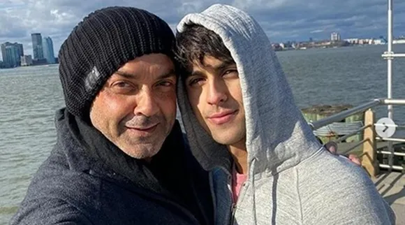 Netizens going ga ga over Bobby Deol's selfie with his son