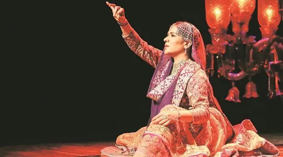 Delhi-based Kathak dancer Manjari Chaturvedi was performing