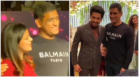 ms dhoni with sakshi and armaan malik