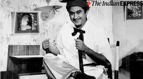 A still of actor-singer Kishore Kumar from his film Ganga Ki Lahren