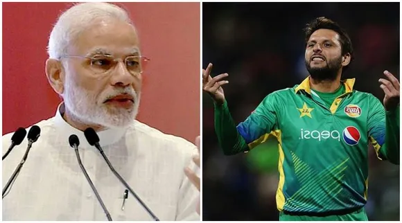 Narendra Modi Shahid Afridi