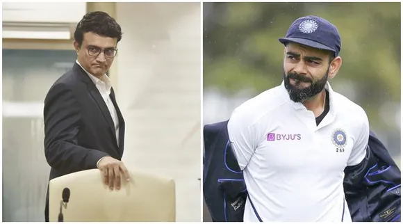 Virat Kohli and Sourav Ganguly