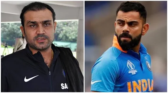 Virat Kohli and Virender Sehwag