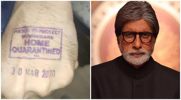 Amitabh Bachchan shares picture with home quarantined stamp