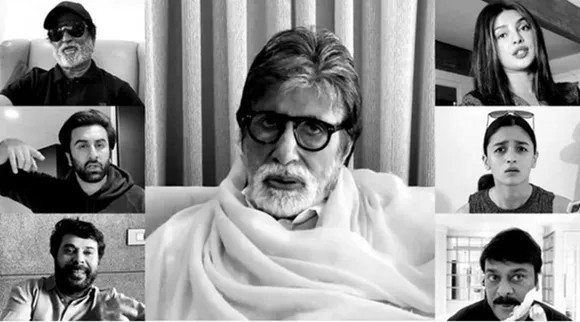Amitabh Bachchan Rajinikanth Alia Ranbir Prosenjit Chatterjee in virtually made short film Family