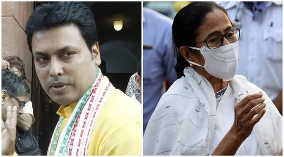 tripura blames mamata govt