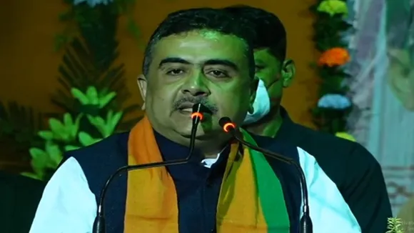 Suvendu Adhikari critices a wb govt advertisement regarding sand transport