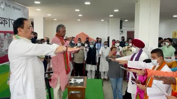 west bengal bjp mlas took oath in hastings office