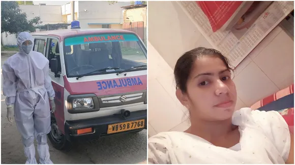 selina begum Ambulance driver Hematabad in North Dinajpur Corona