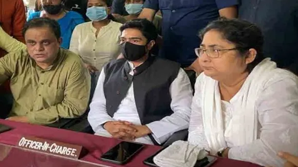 abhishek banerjee argument with police in khowai PS