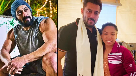 Salman Khan, Mirabai Chanu, Salman Khan met Mirabai Chanu, Tokyo Olympics, সলমন খান, মীরাবাঈ চানু, bengali news today