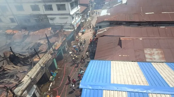 Fire occured in a home at nimtala ghat street