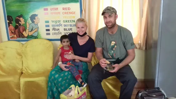 Two american couple adopted two special girl child from maldah
