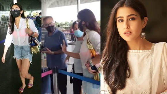 Sara ali khan , mumbai airport , interaction , sweet gesture, সারা আলি খান