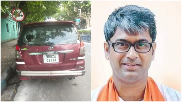 kalyan cjoubeys car ransack at sarat bose road, police arrested one person