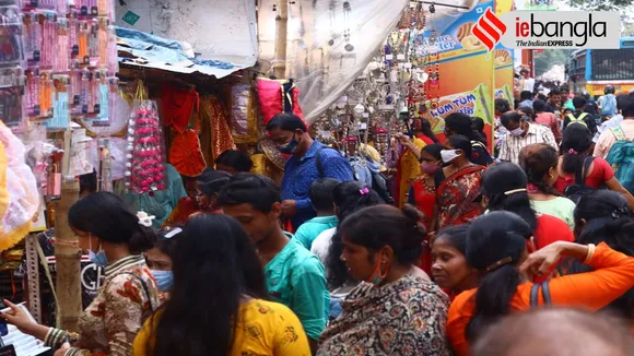 Hatibagan puja marketing crowd corona challenge