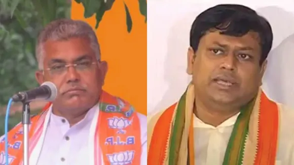 bjp inner clash katwa before sukanta majumdar and dilip ghosh
