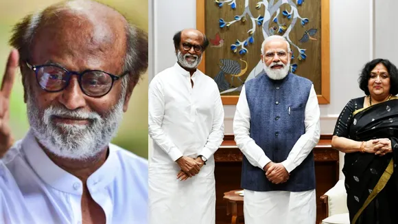 Rajinikanth, Narendra Modi, Ram Nath Kovind, Rajinikanth meets Prime Minister Narendra Modi, Dadasaheb Phalke, রজনীকান্ত, মোদীর সঙ্গে দেখা করলেন রজনীকান্ত, দাদাসাহেব ফালকে পুরস্কার, bengali news today