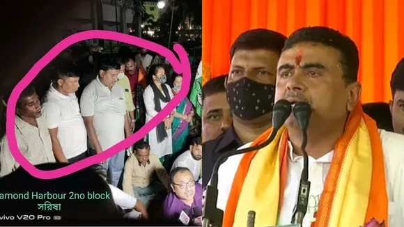 accused of post-poll violence in Bengal at tripura with tmc suvendu adhikari