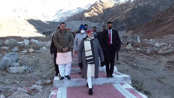 PM Modi offers prayers at Kedarnath temple, inaugurates Adi Shankaracharya statue